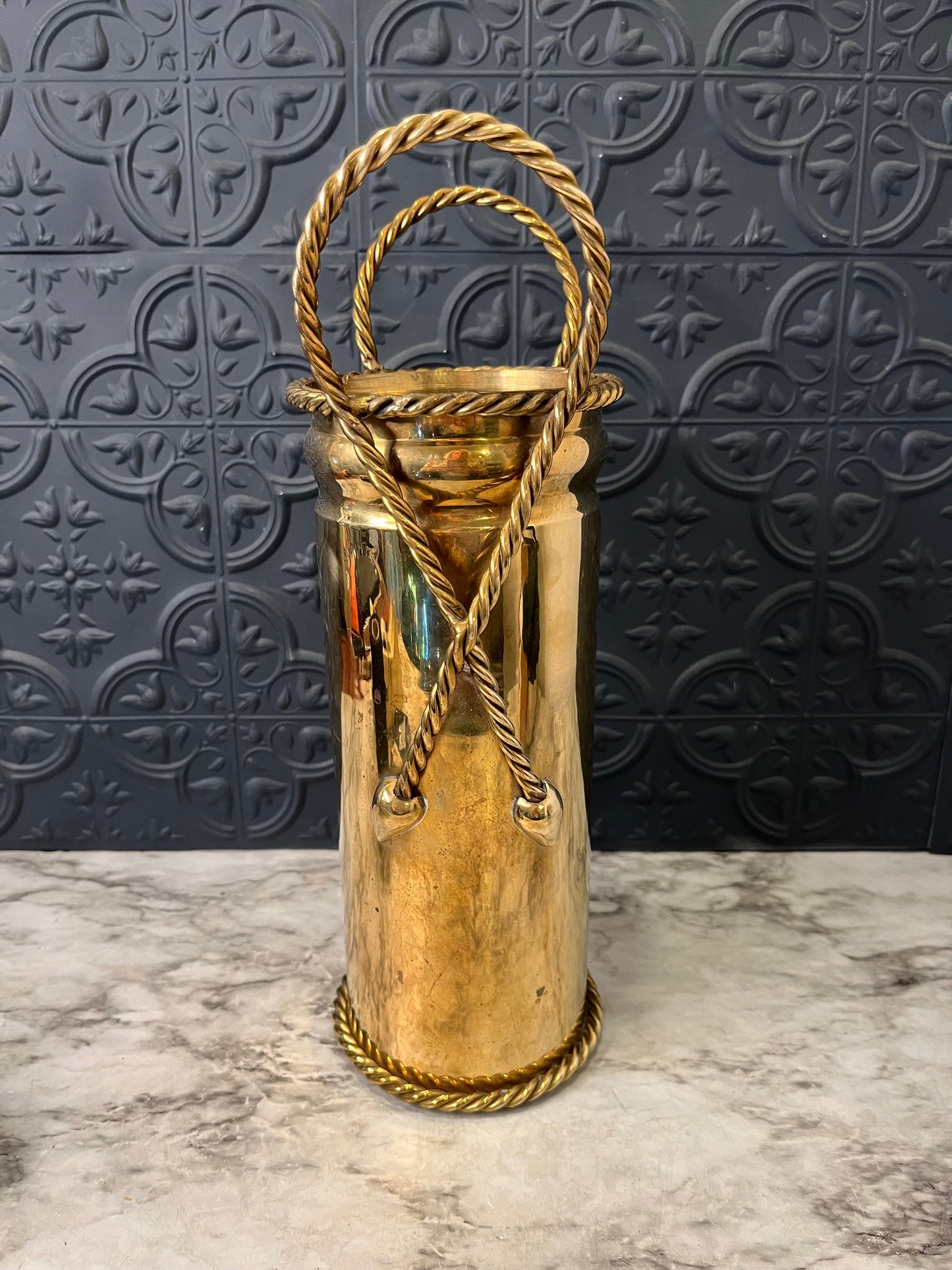 Gatco Brass Vase with Handles