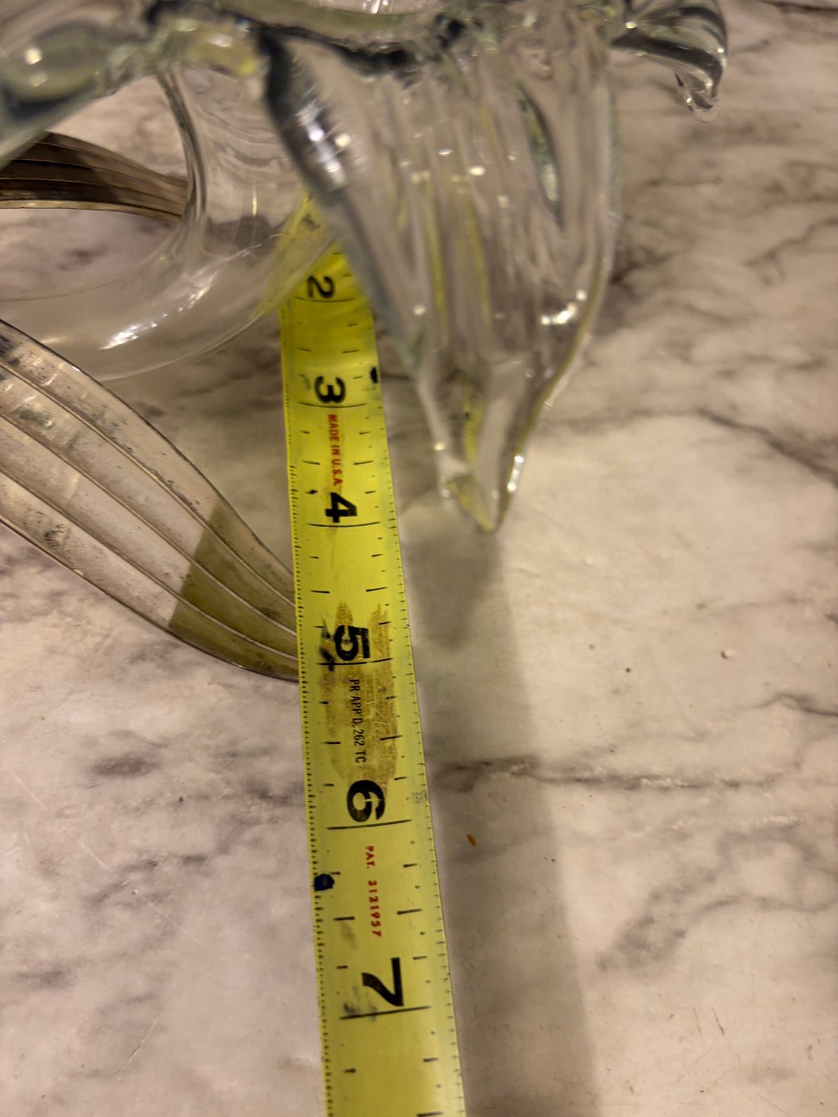 Blown Glass Lilly Wrapped Vase