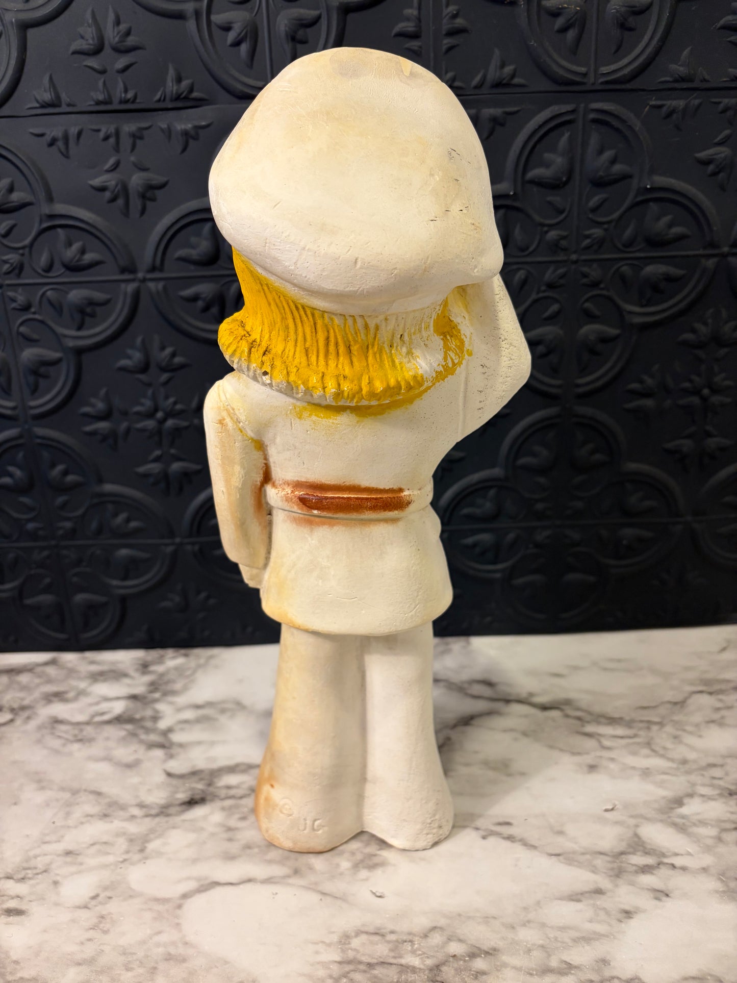 Chalkware Stewardess/Pilot Figure
