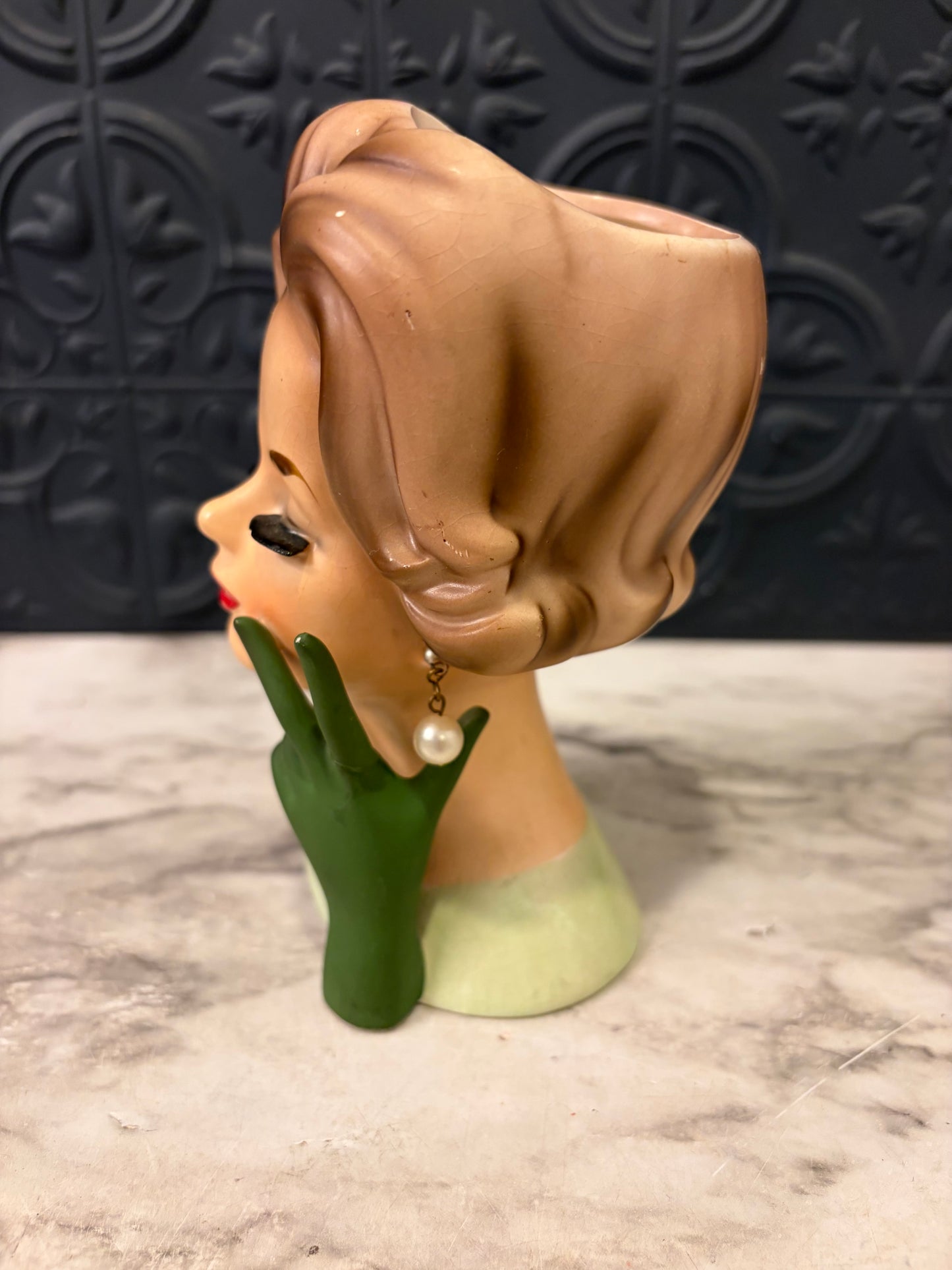 Napcoware Lady Head Vase Doris Day AS IS