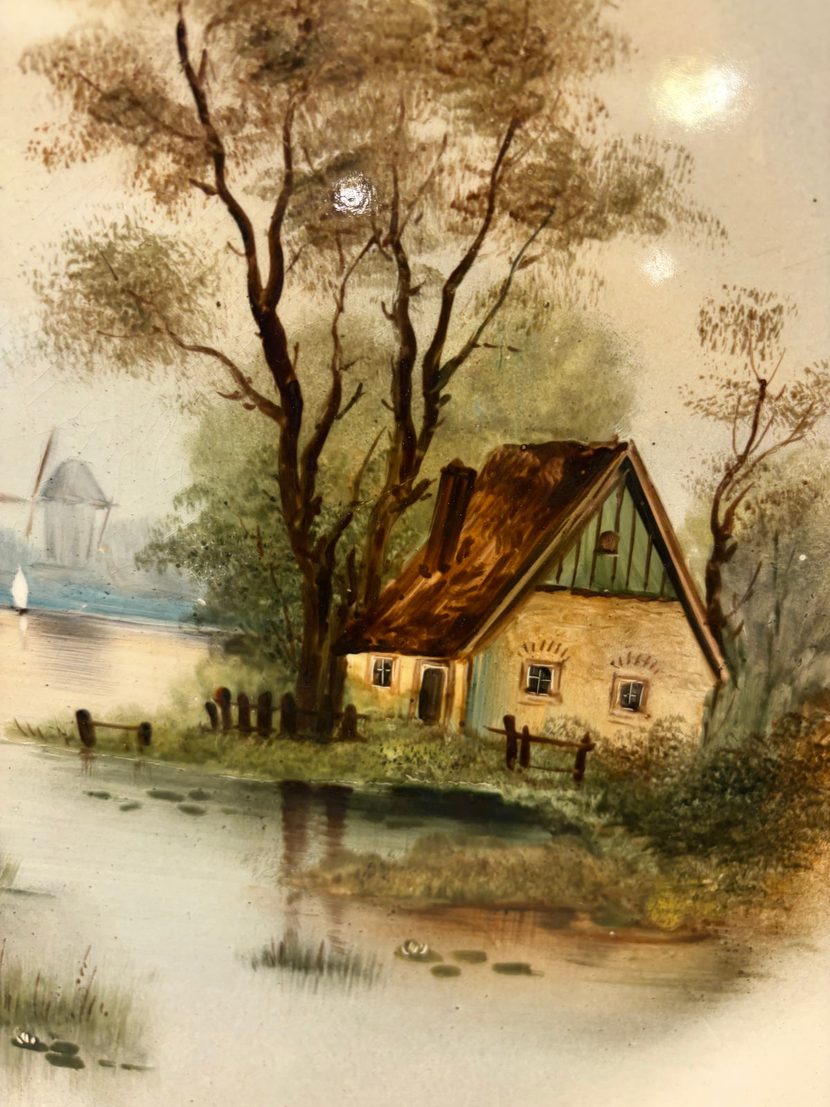 House by the Stream on Wall Plate