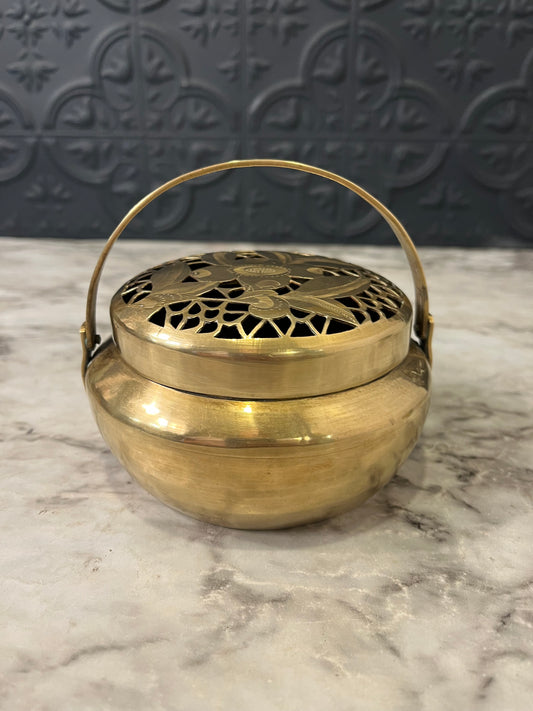 Antique Brass Chinese Hand Warmer