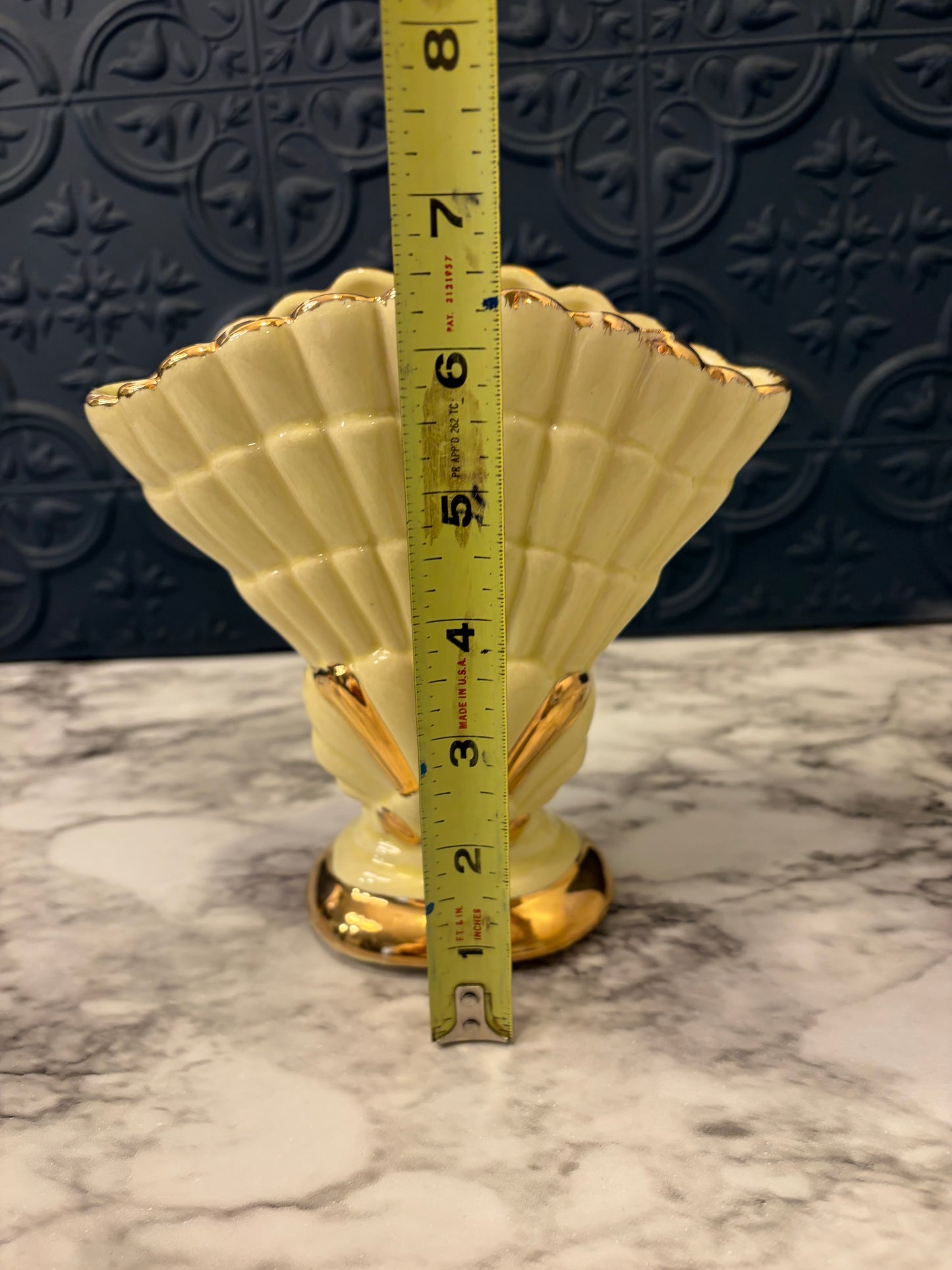 Yellow and Gold Vantage Vase