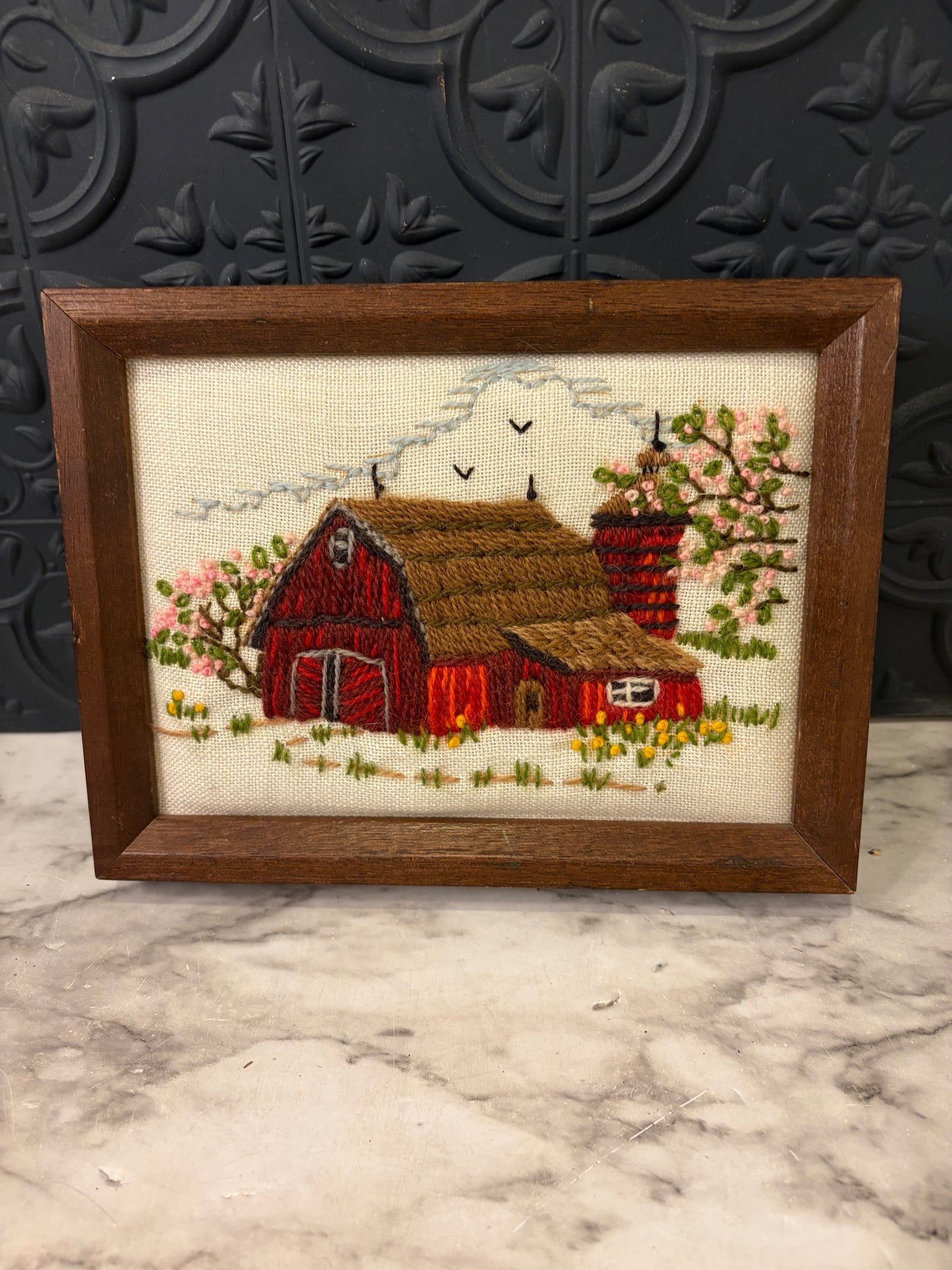 Small Stitching of Barn Framed
