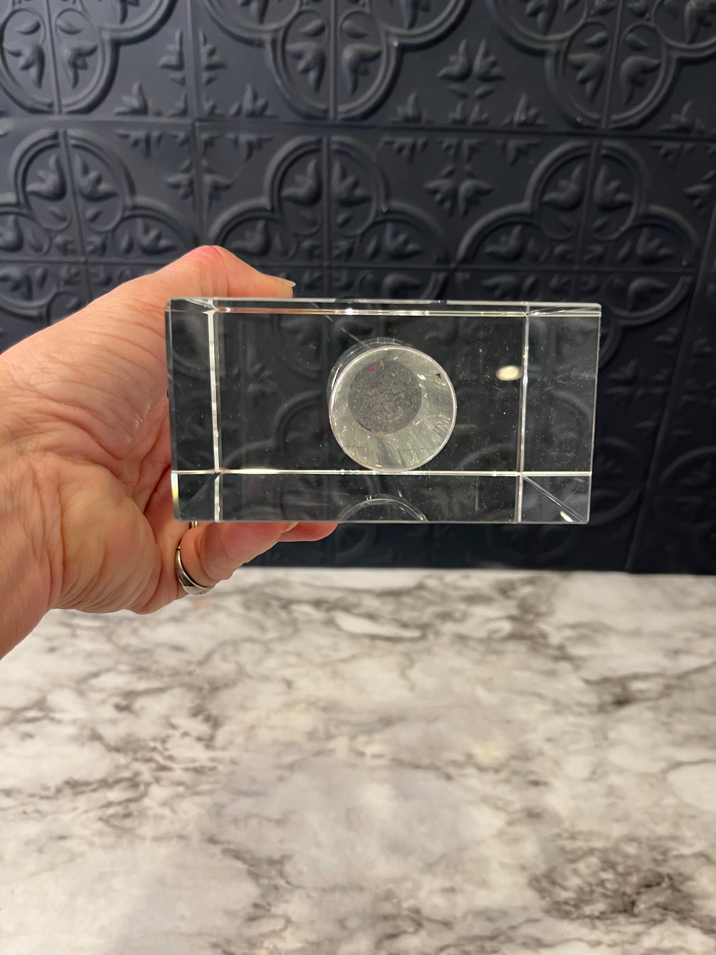 Glass Block Vase