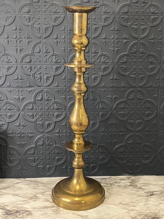 Brass Candle Holder 21.5 " Tall