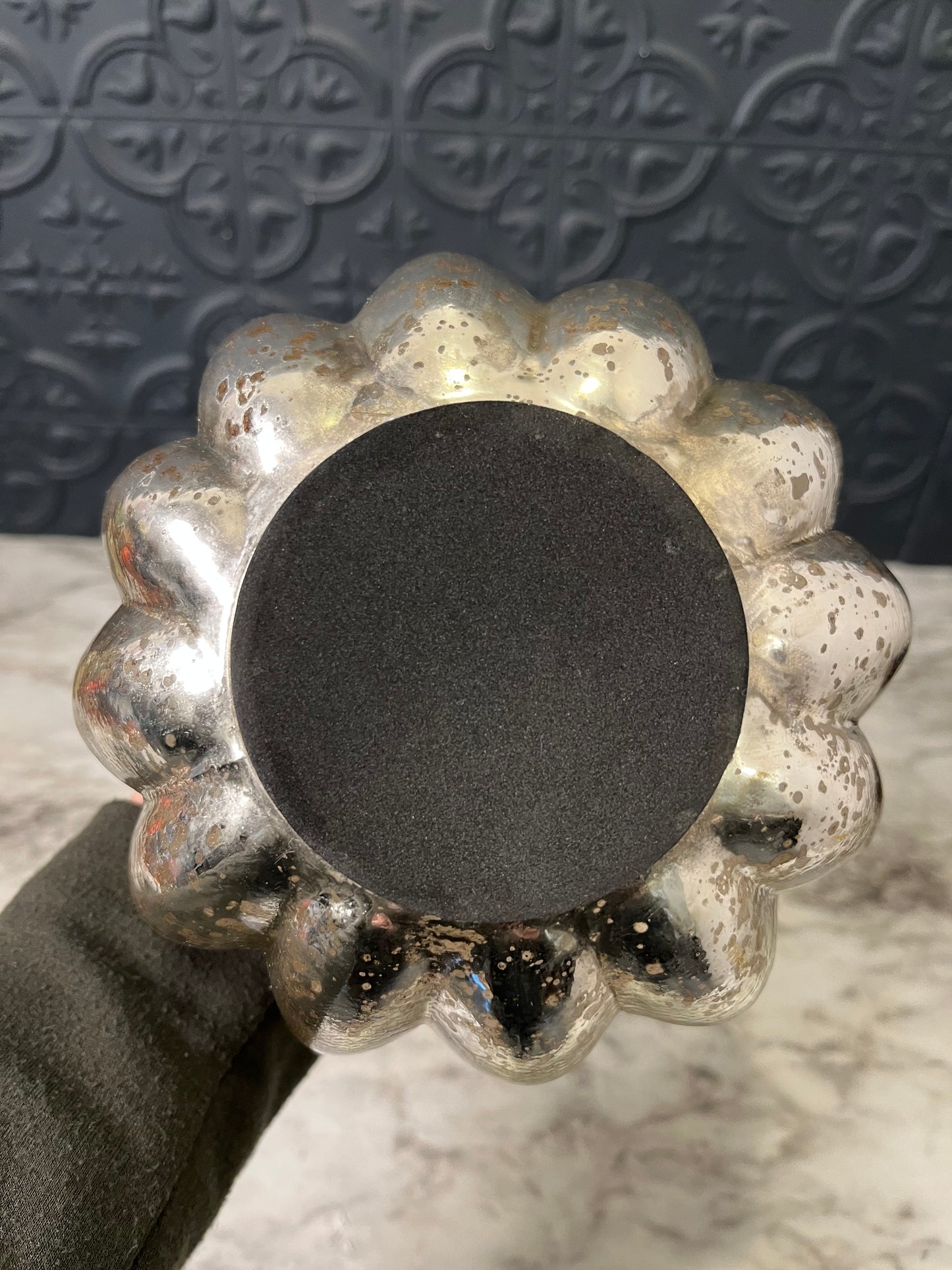 Mercury Glass Gourd shape pumpkin