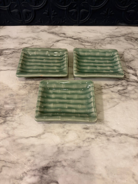 Set of 3 Green Sushi Dishes