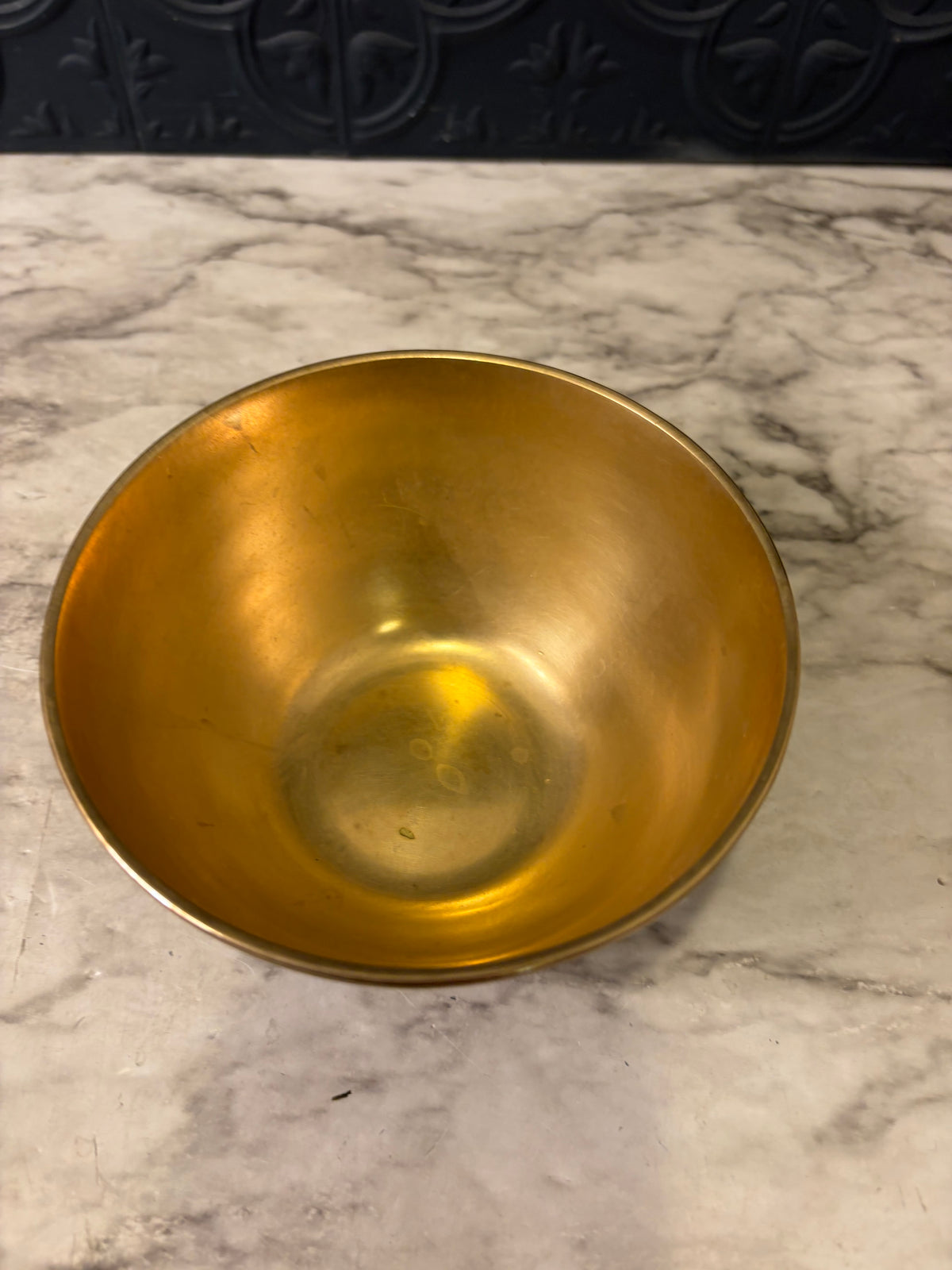 Brass and Brown Bowl