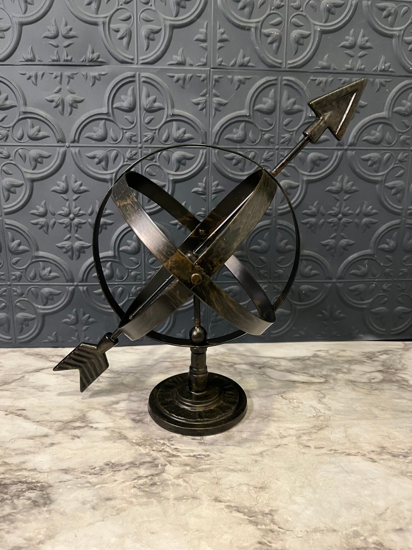 Black Metal Armillary Sphere