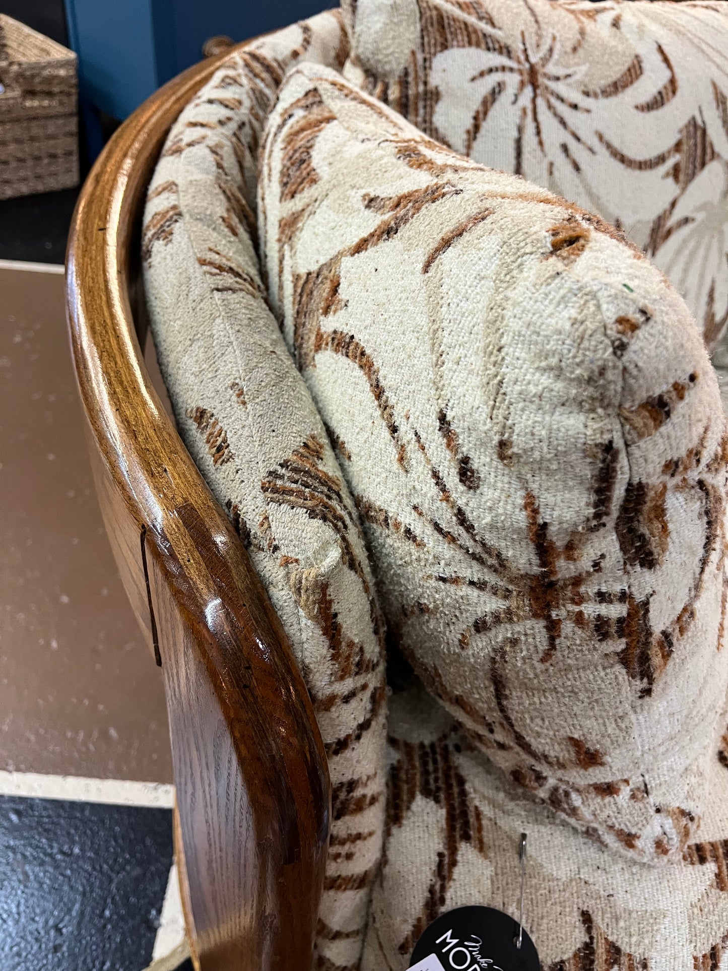 1970's Oak Bentwood Sofa by Howard