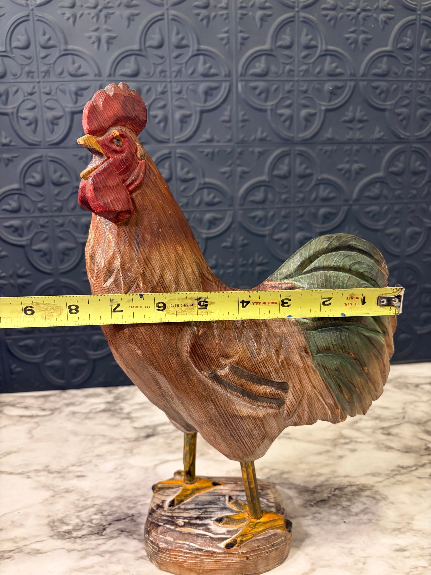 Resin Rooster Decor