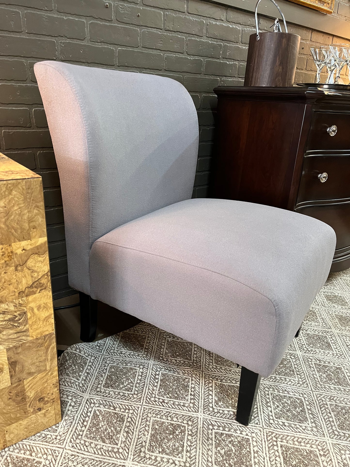 Slipper Grey Chair