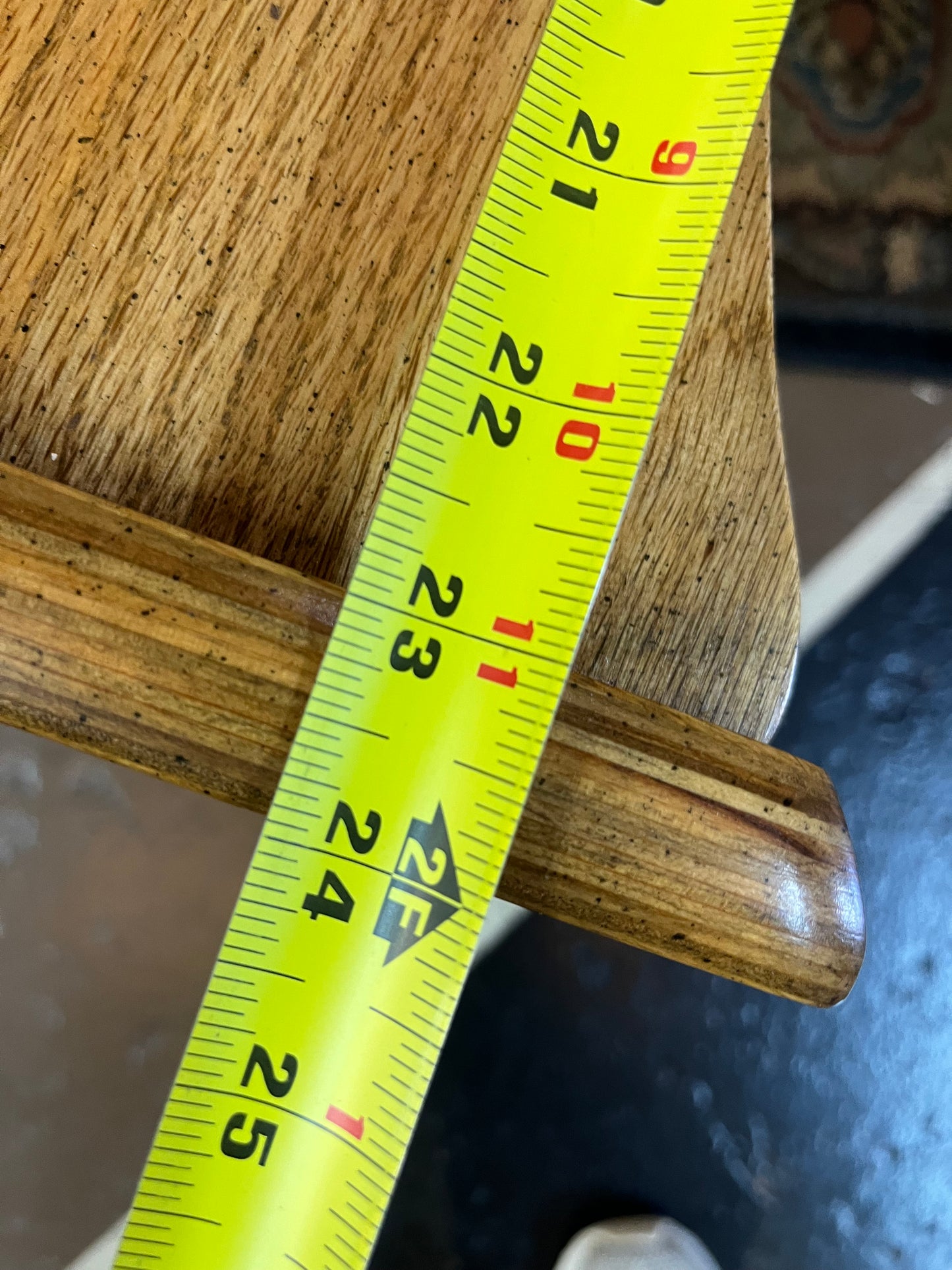 Half Moon Oak Bentwood Side Table