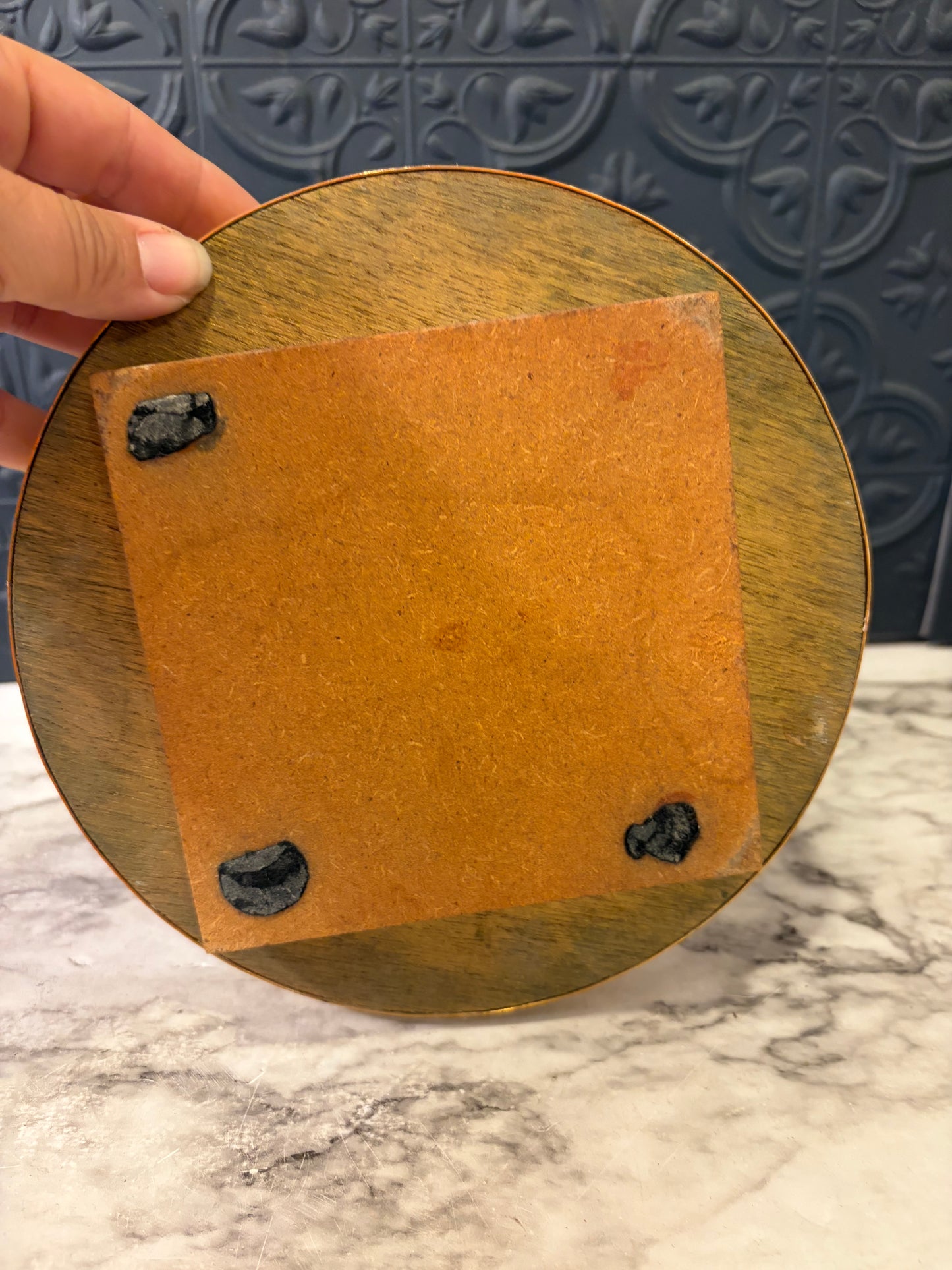Round Lazy Susan Mirror Perfume Tray