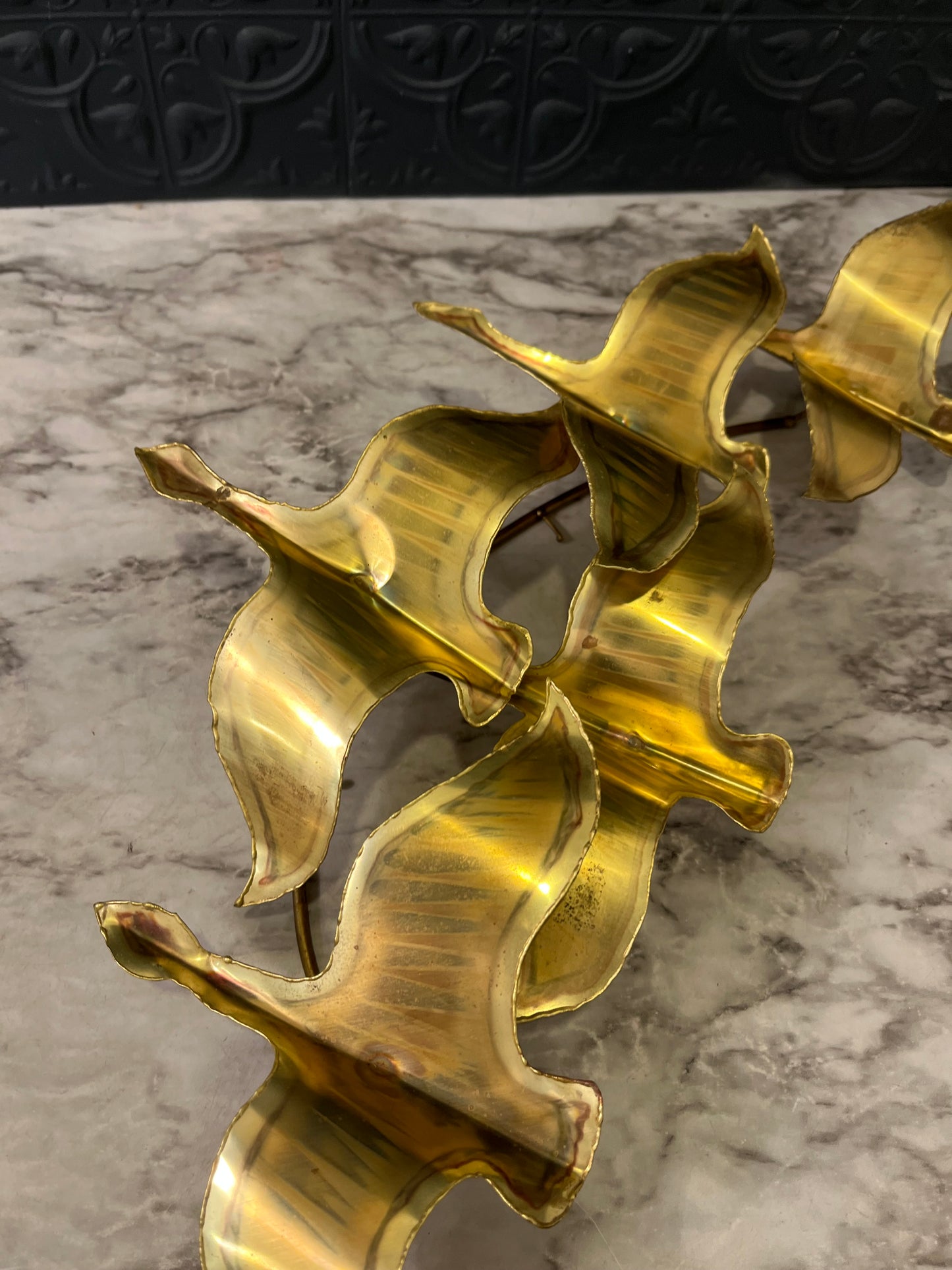 Brass Flock of Seagull Wall hanging