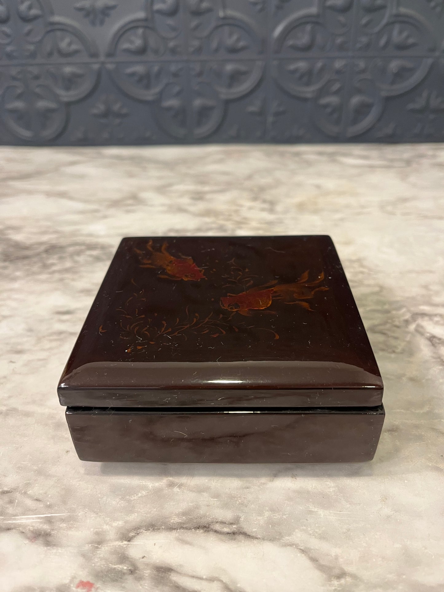 Laquer Box with Goldfish