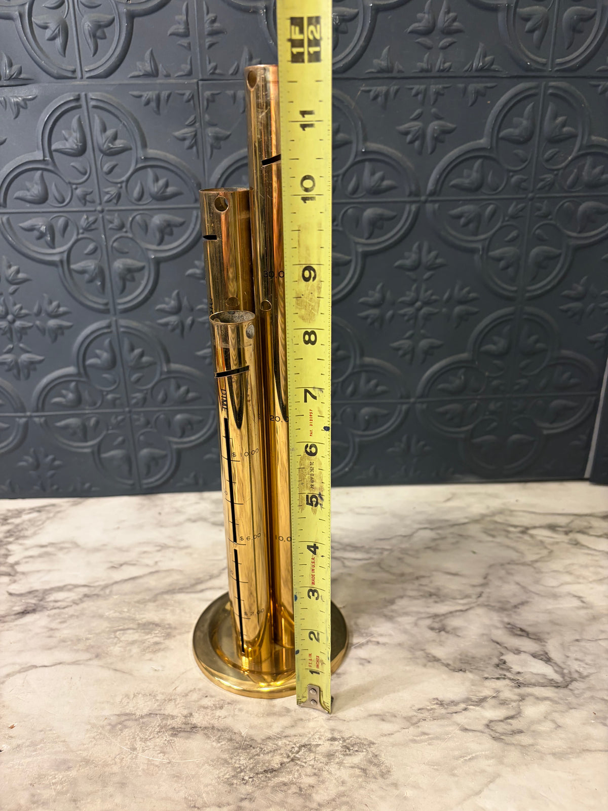 Brass Cylinder Coin Counter