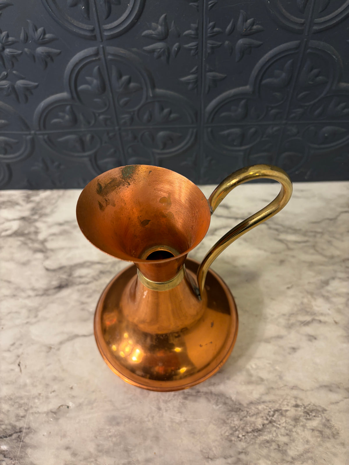 Small Copper Pitcher withBrass Handle