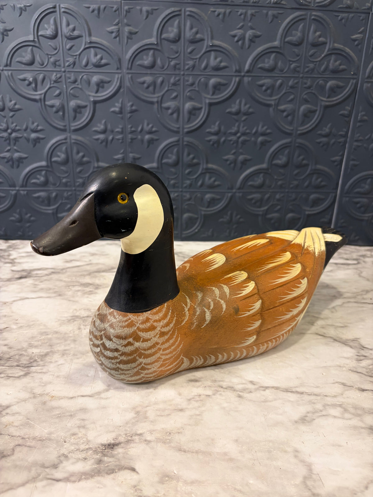1980s Wood Goose