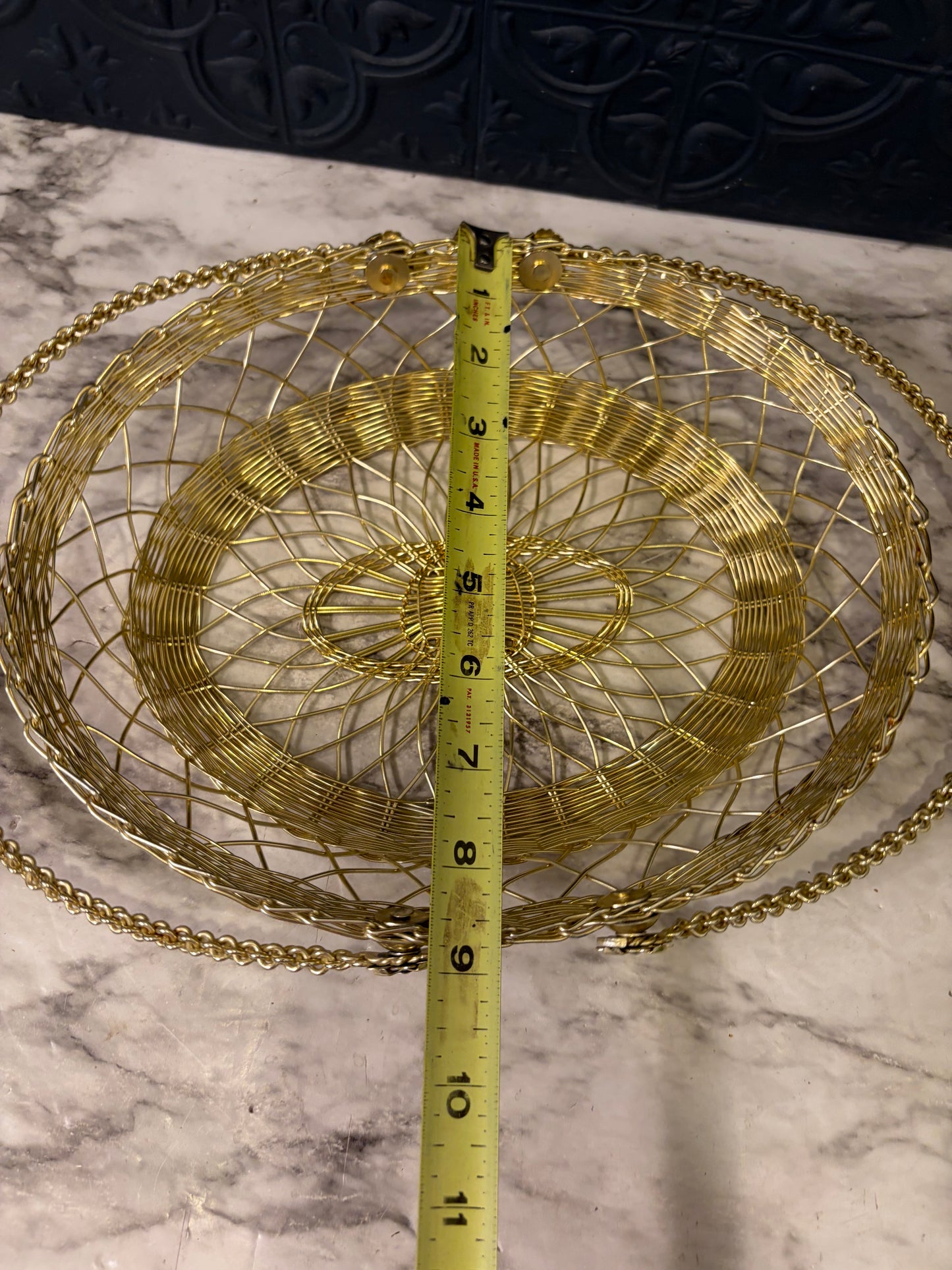 Braided Gold Wire Basket