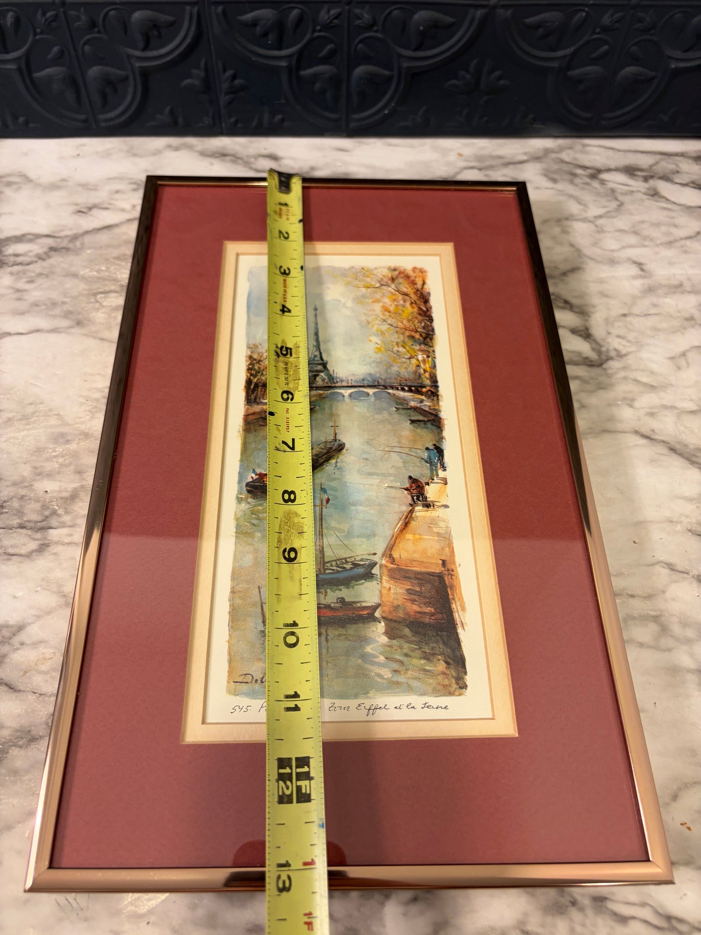 Paris - La Tour Eiffel et la Siene Framed Print