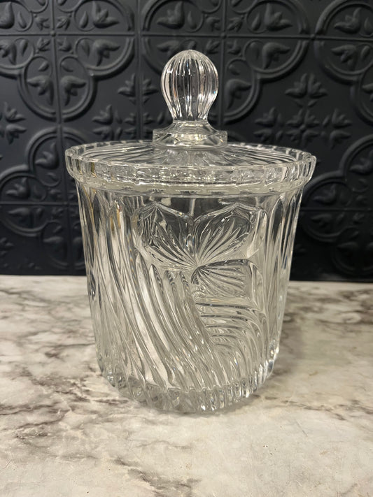 Crystal Cookie Jar Canister with Lid