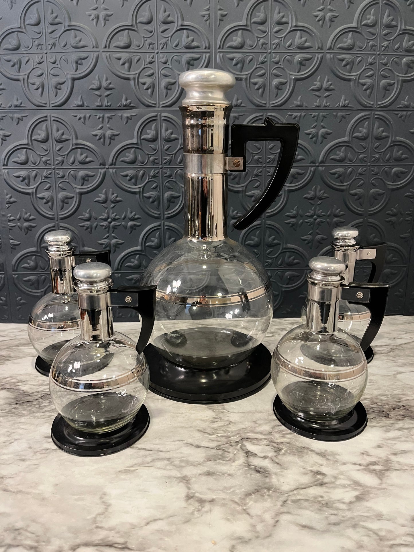 Cara Set Mid Modern Glass Coffee Carafe Set