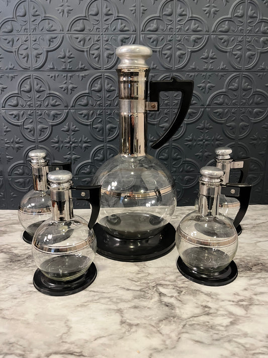 Cara Set Mid Modern Glass Coffee Carafe Set