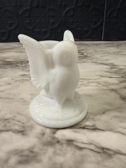 Westmoreland Milk Glass Toothpick Holder Bird