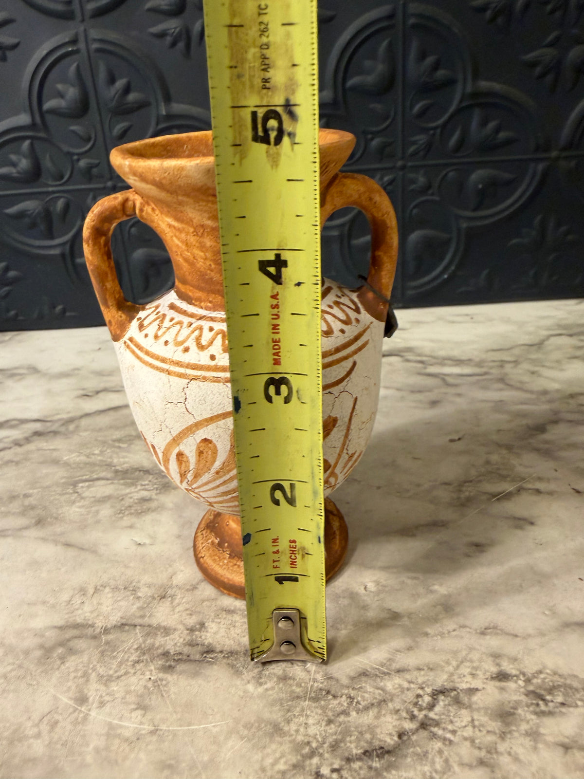 Two Handled Greek Vase Replica 4.5" H
