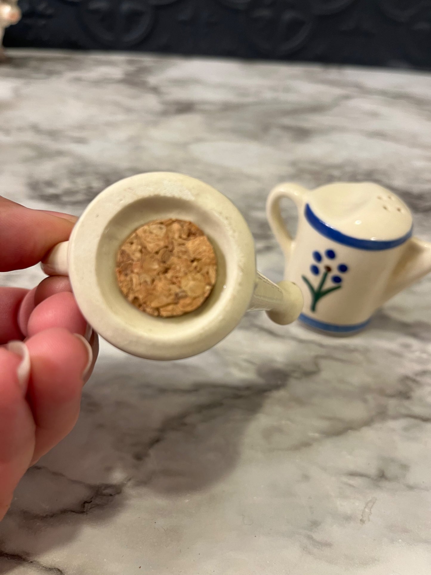 Shawnee Pottery watering can Salt and pepper shakers