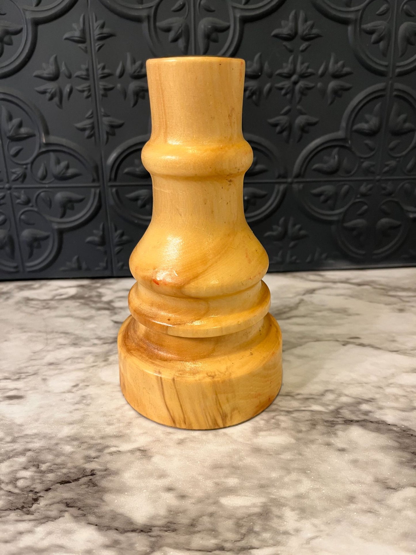 Light Wood Candlestick