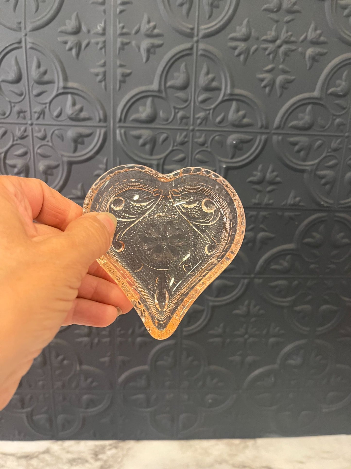 Depression Glass Playing Card  snack x 4