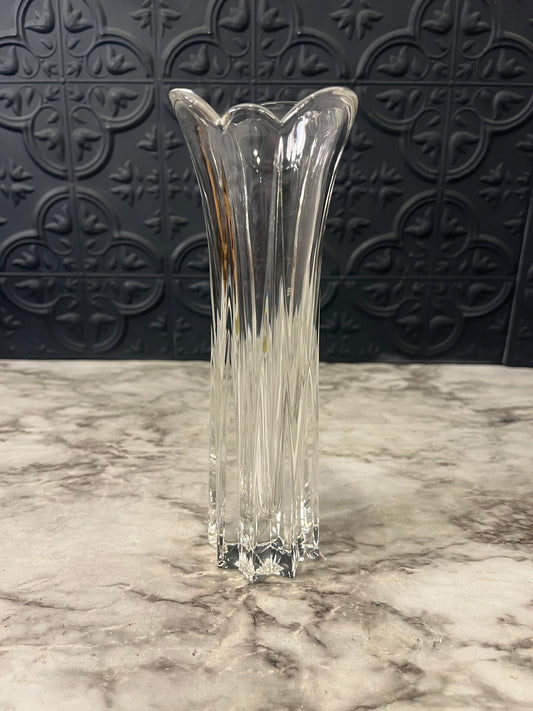 Crystal Glass Mikasa 8" bud Vase