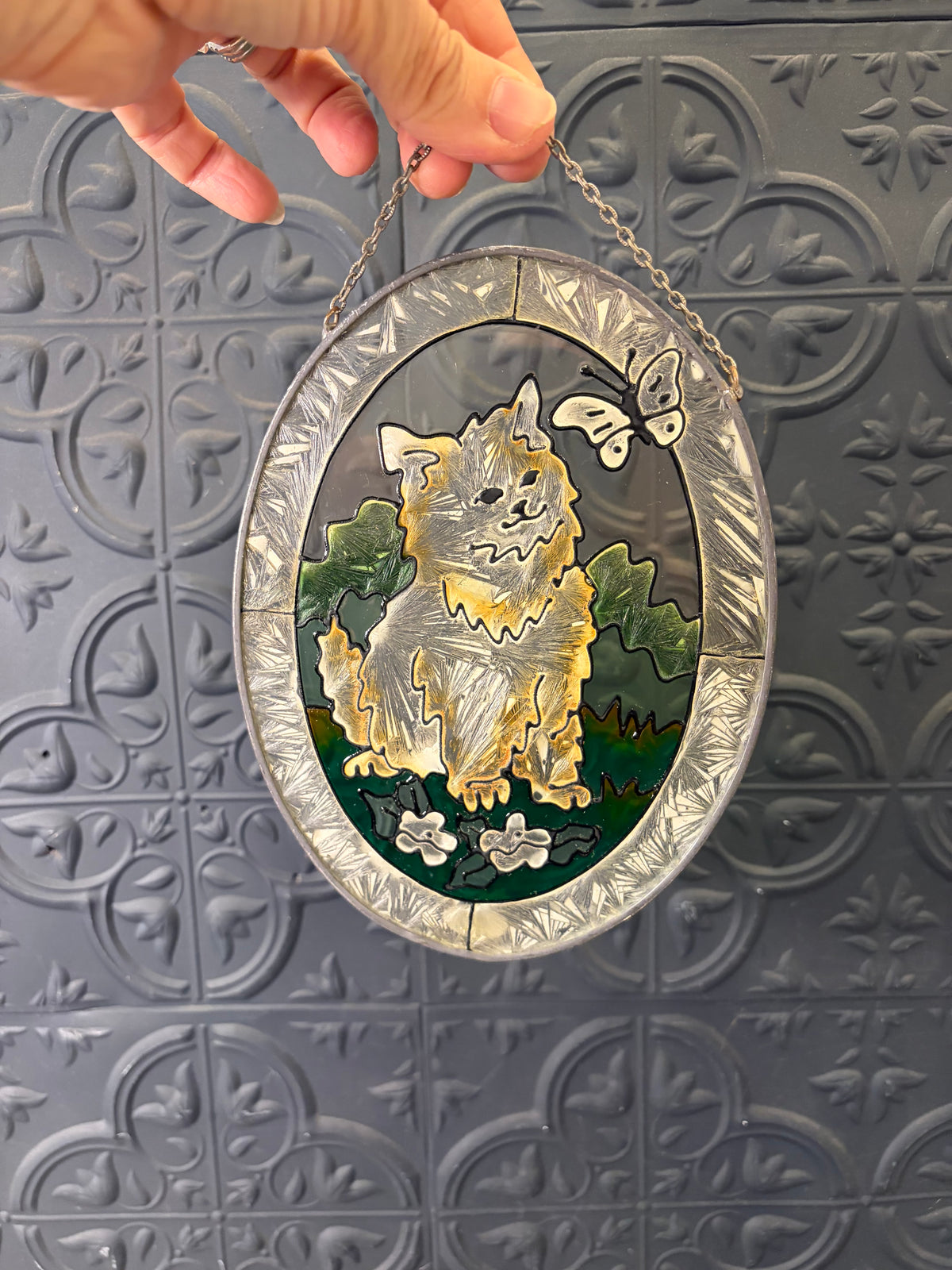 Faux Stain Glass of Cat