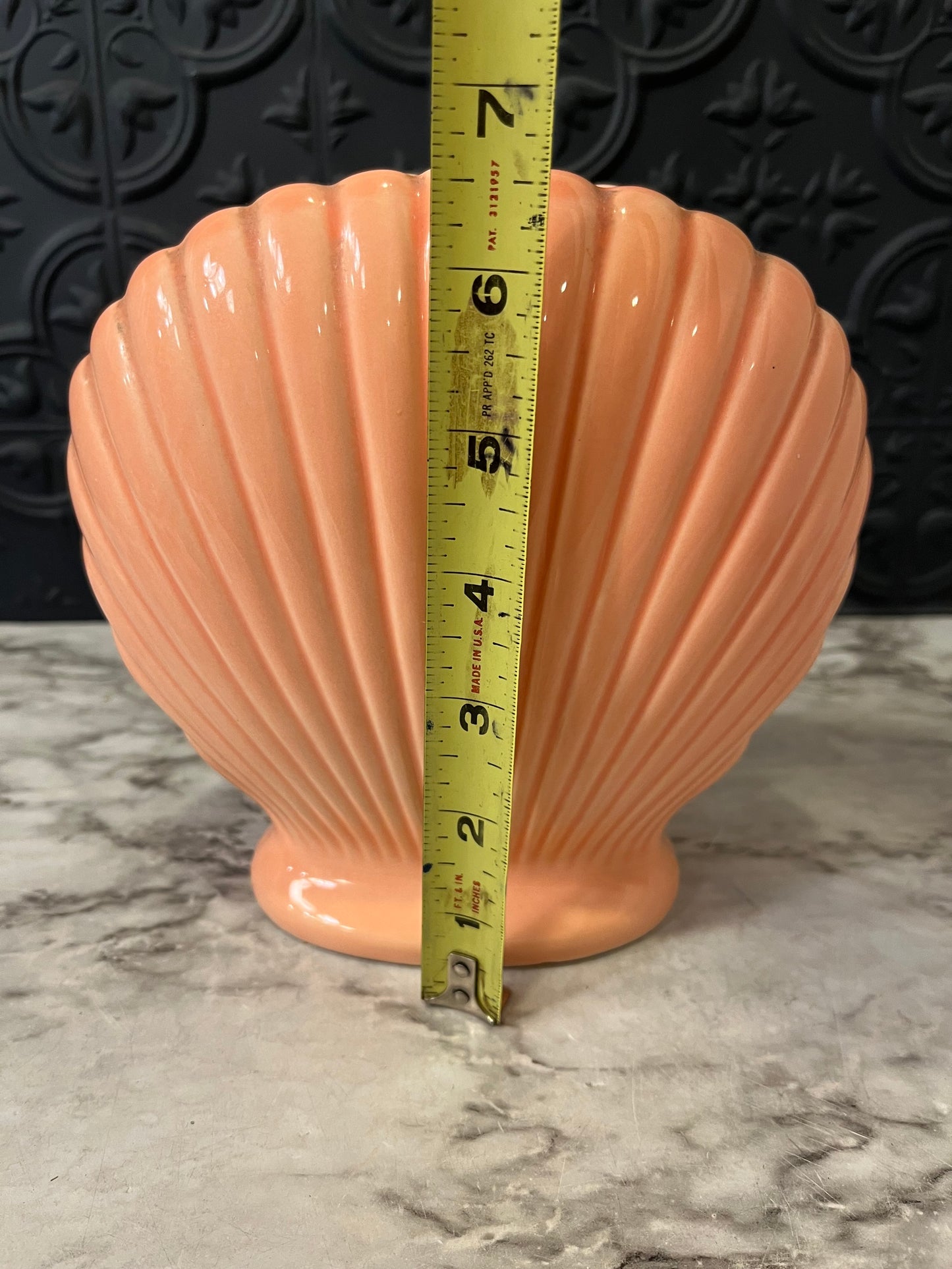 Japanese Shell Vase Peach