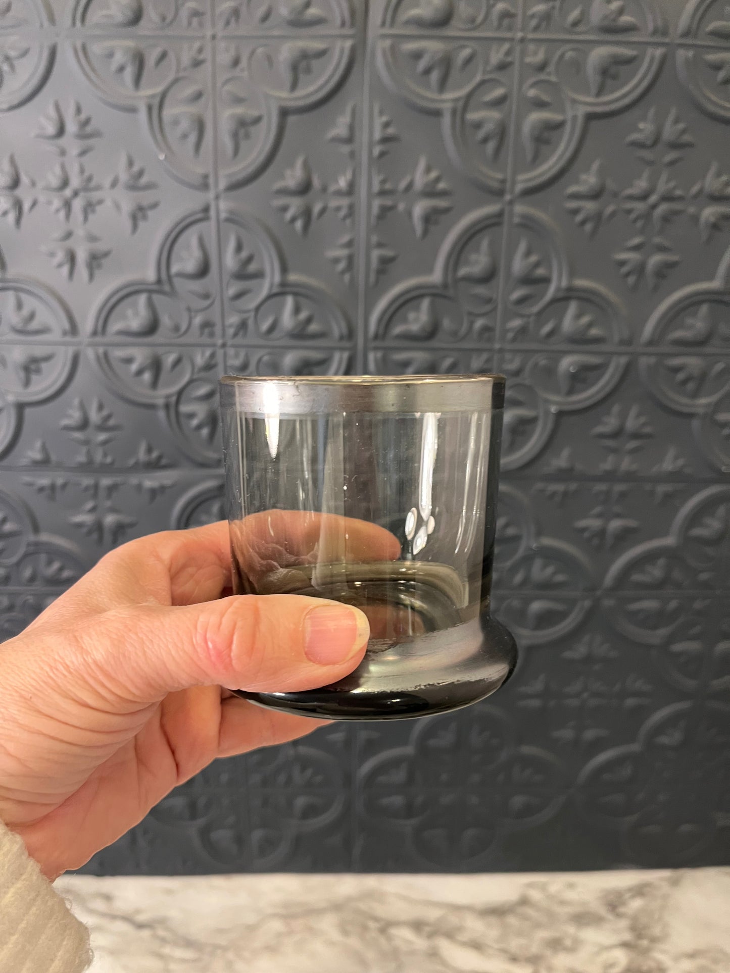 Silver Rim Drink Set x 5