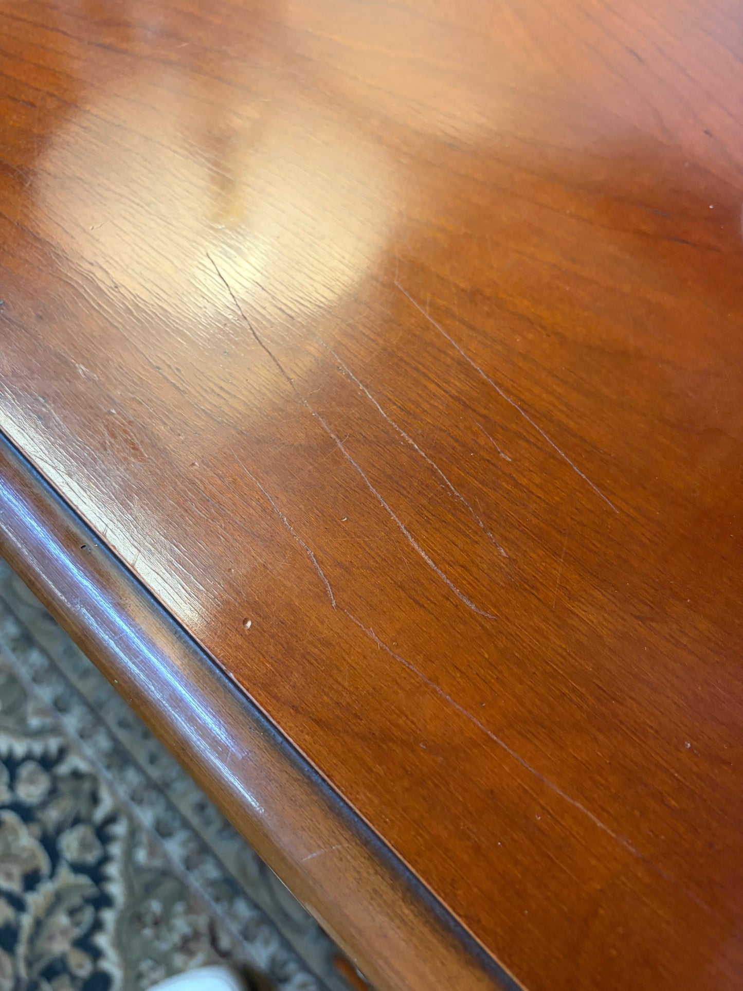 Vintage 8 Drawer Wood Dresser