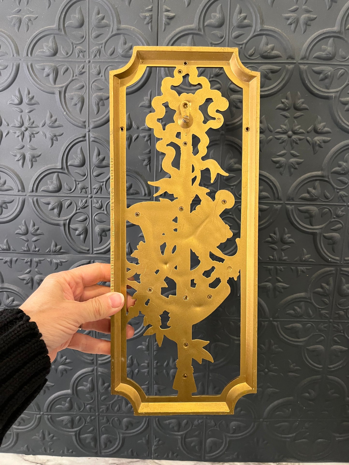 1964 Homco Musical Wall Plaque Horn