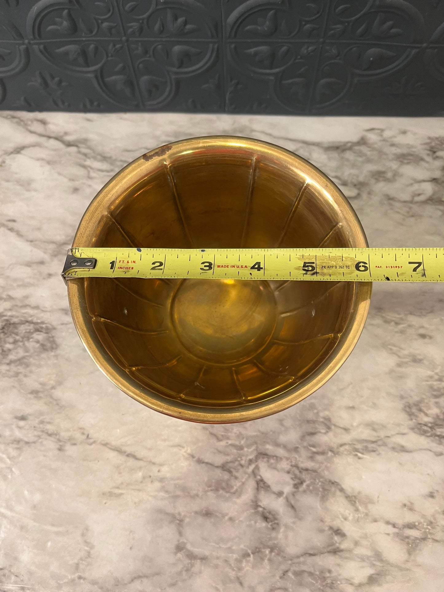 Brass Trophy Pot with Handles 5"