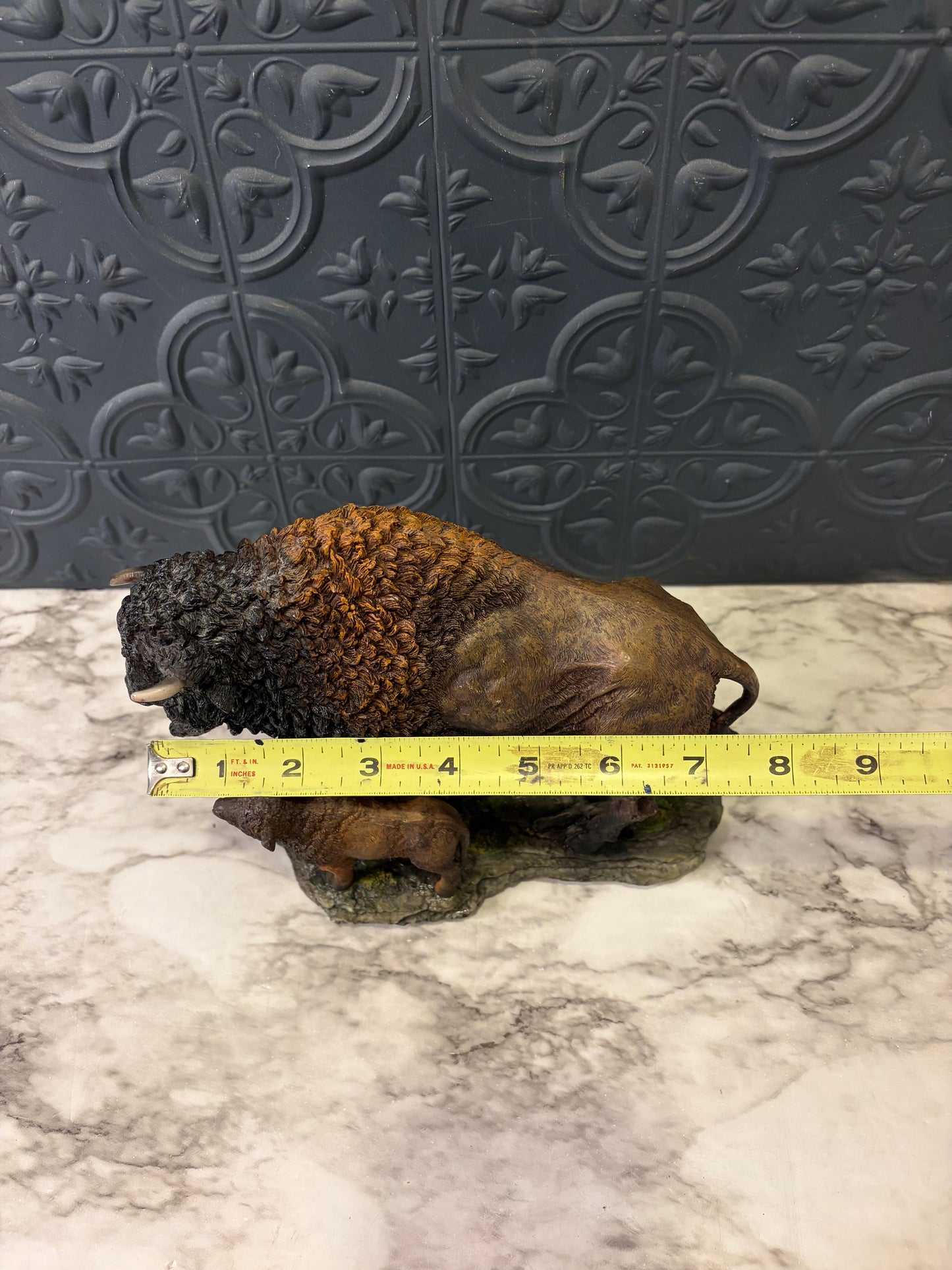 Buffalo Figure with Baby