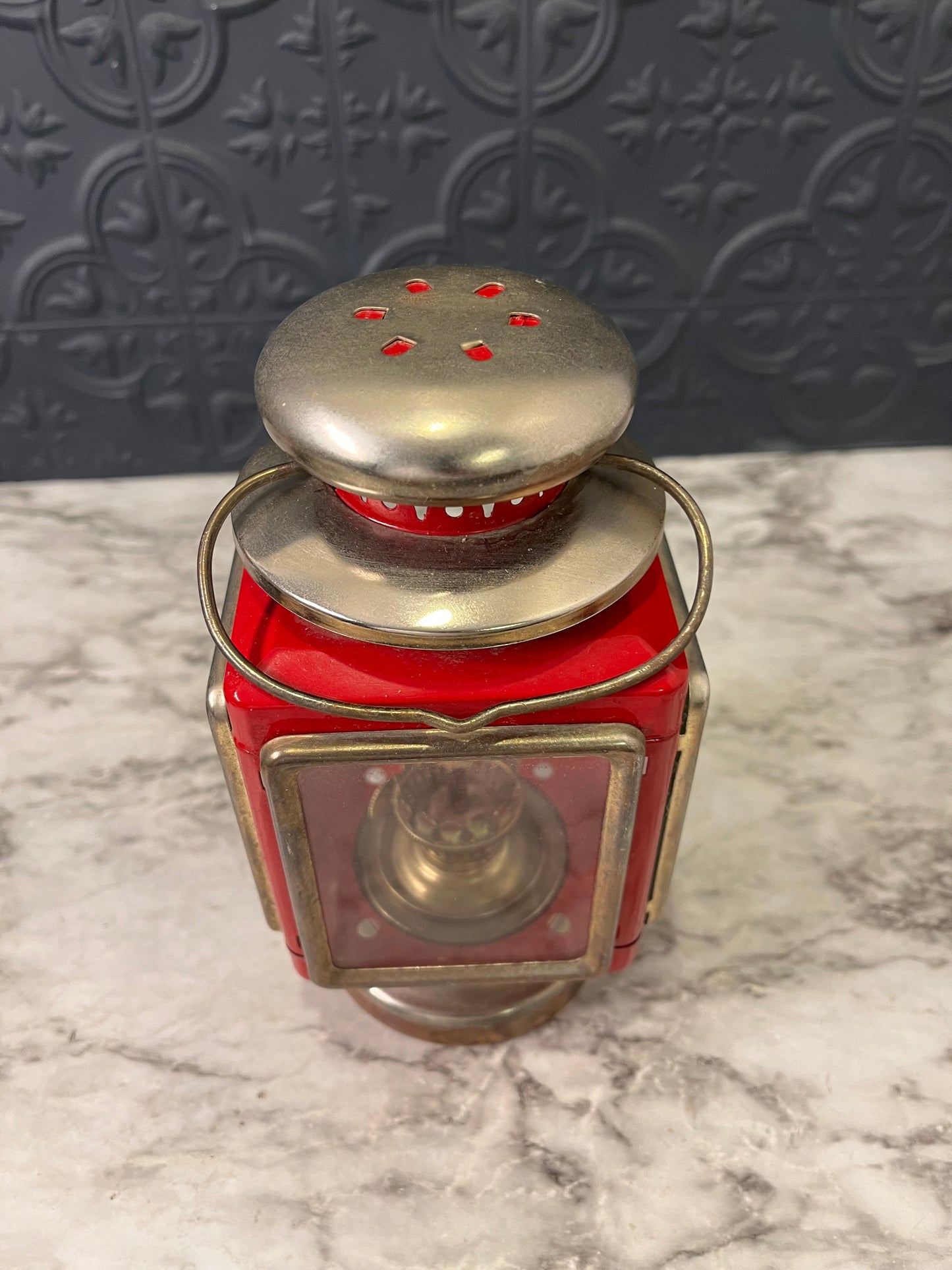 Vintage Red and Gold Lantern