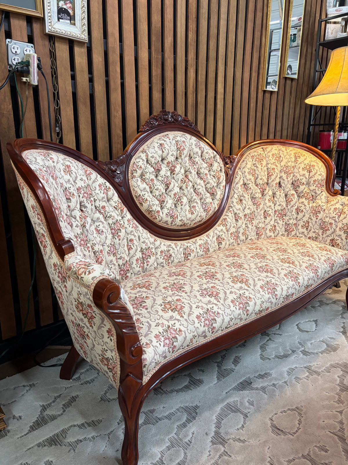 Vintage Kimball Floral Settee