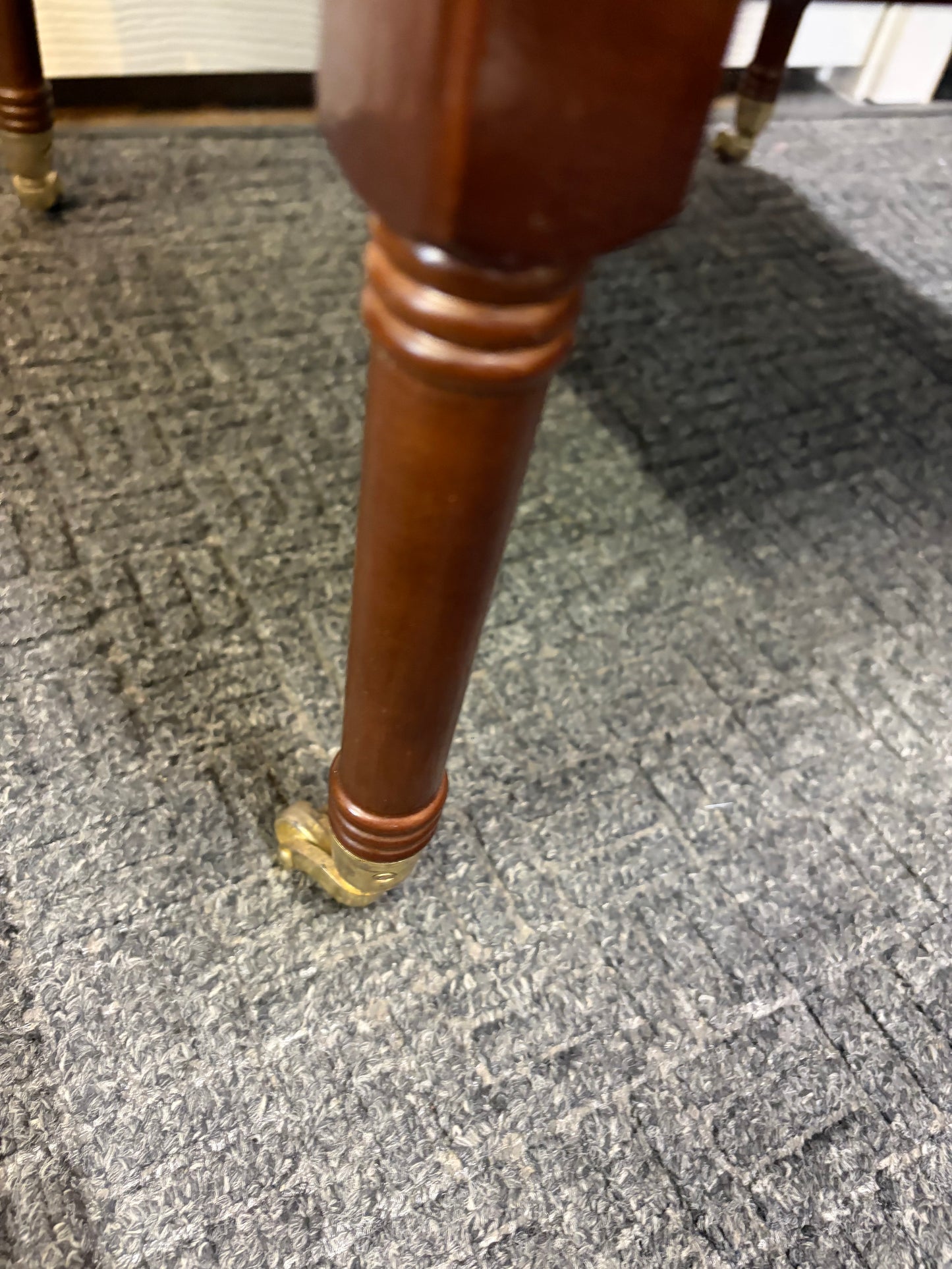 The Bombay Co. Two Tier Side Table on Wheels