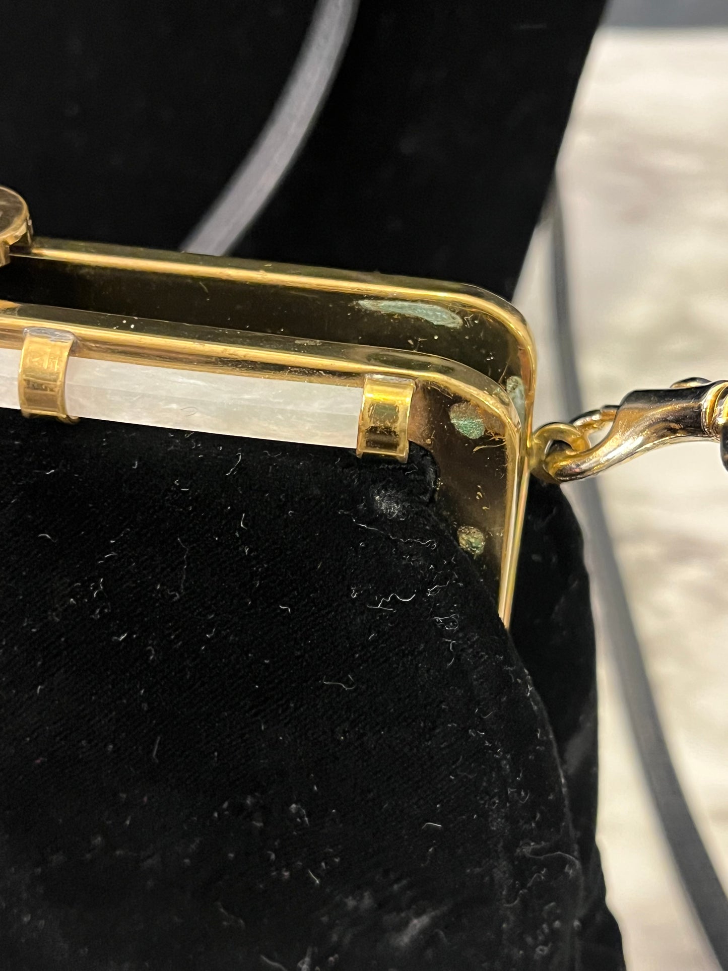 Garay Black Velvet Clutch