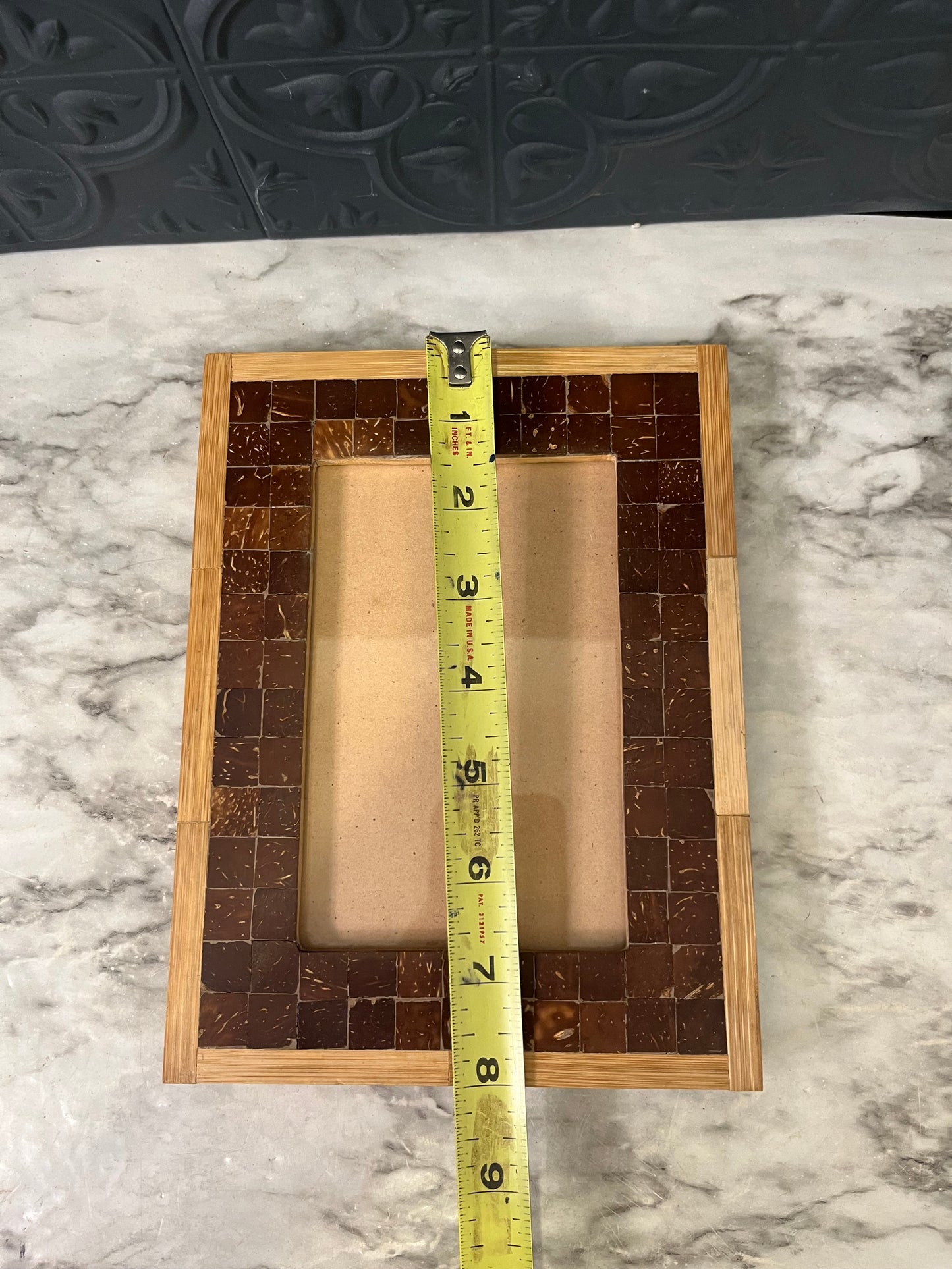 Light Wood and Tile Frame