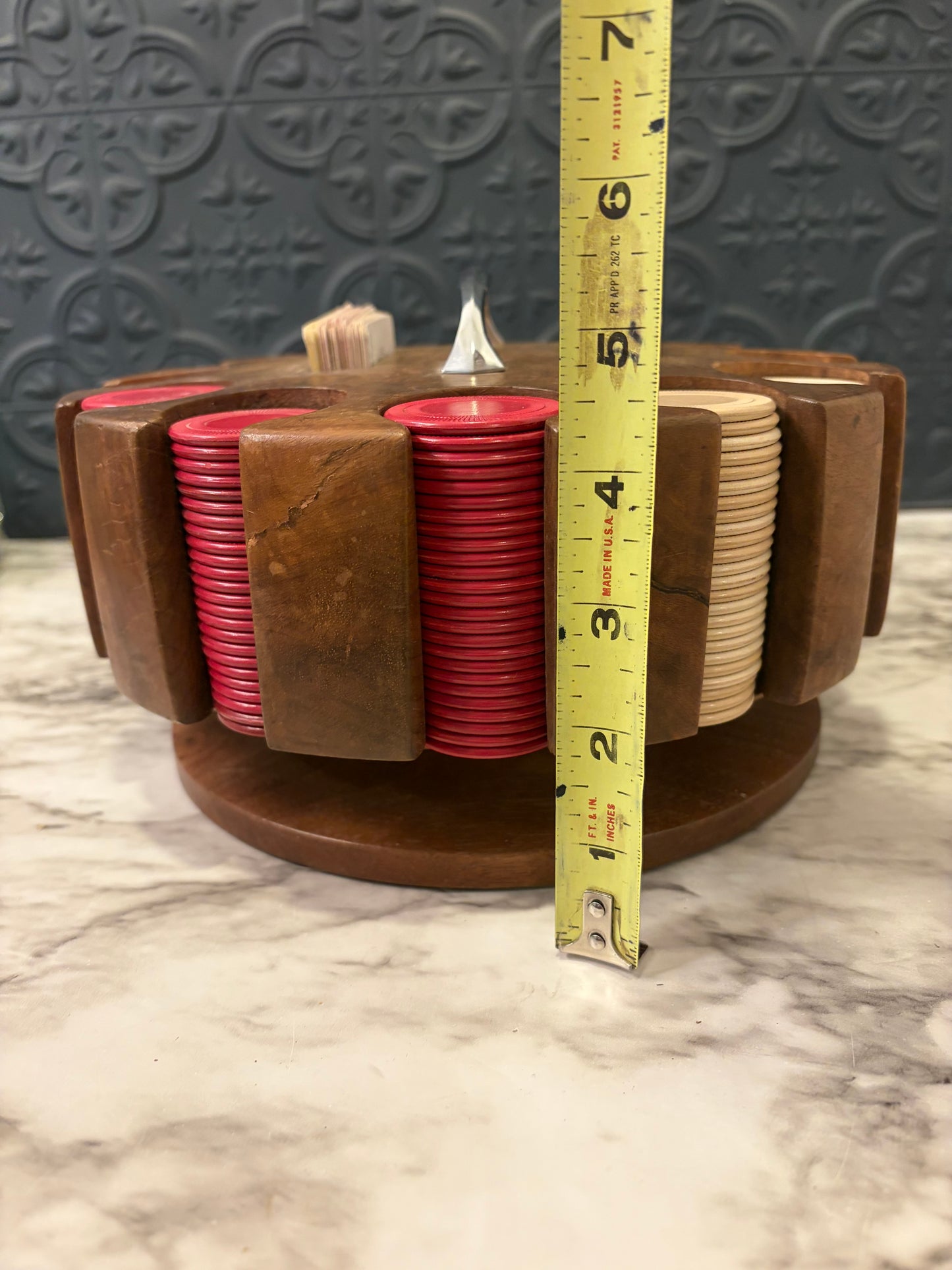 MCM Spinning Poker Chips and Cards Set