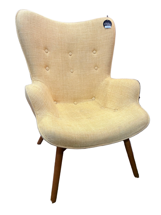 Yellow Butterfly Style Arm Chair