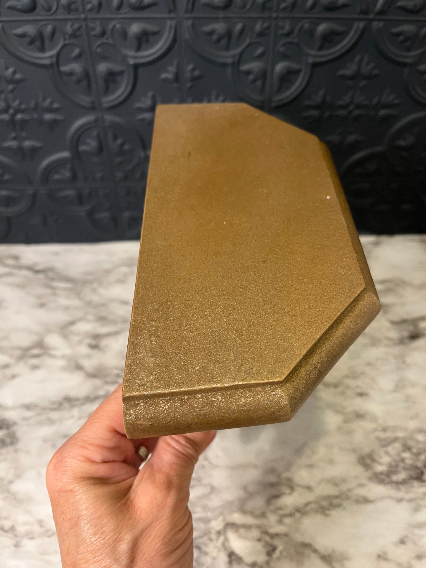 Champagne Gold Plastic Wall shelf
